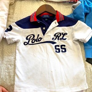 Red white and blue Ralph Lauren polo shirt size 5